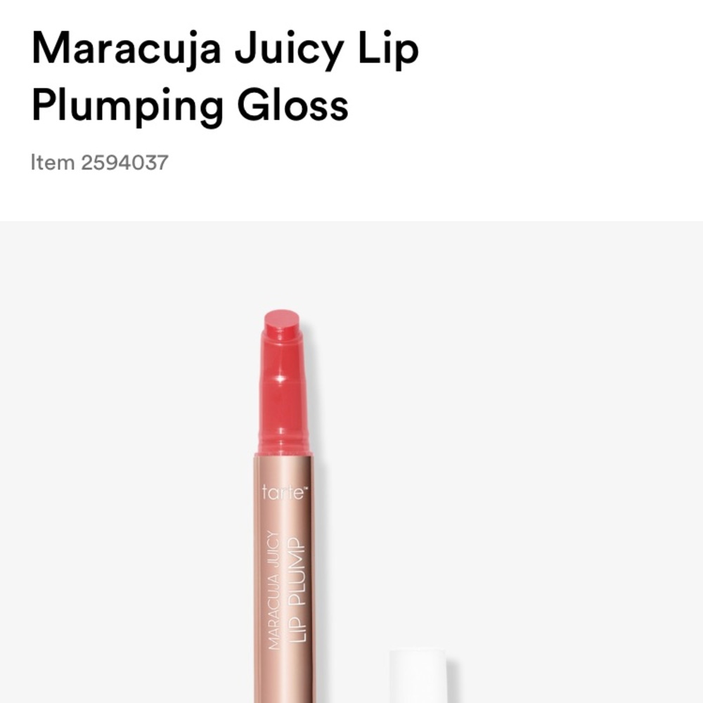 Tarte maracuja juicy lip plump, shade: poppy